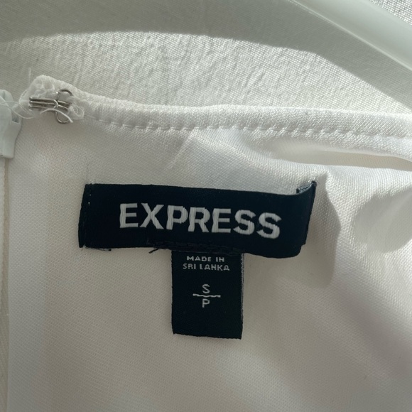 Express White Sleeveless Jumpsuit - Picture 3 of 5